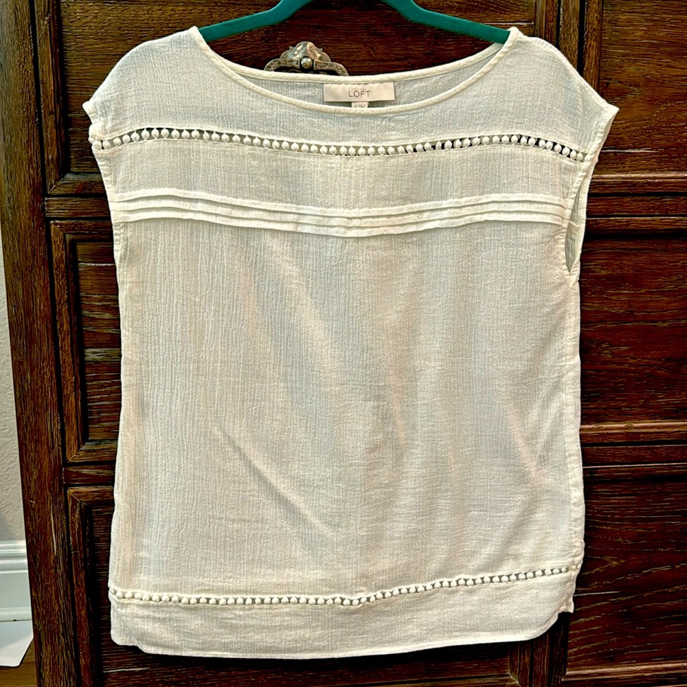 Loft gauze beach and summer top